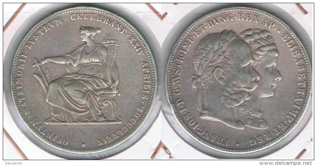 AUSTRIA DOBLE TALER 1879 PLATA SILVER Y - Austria