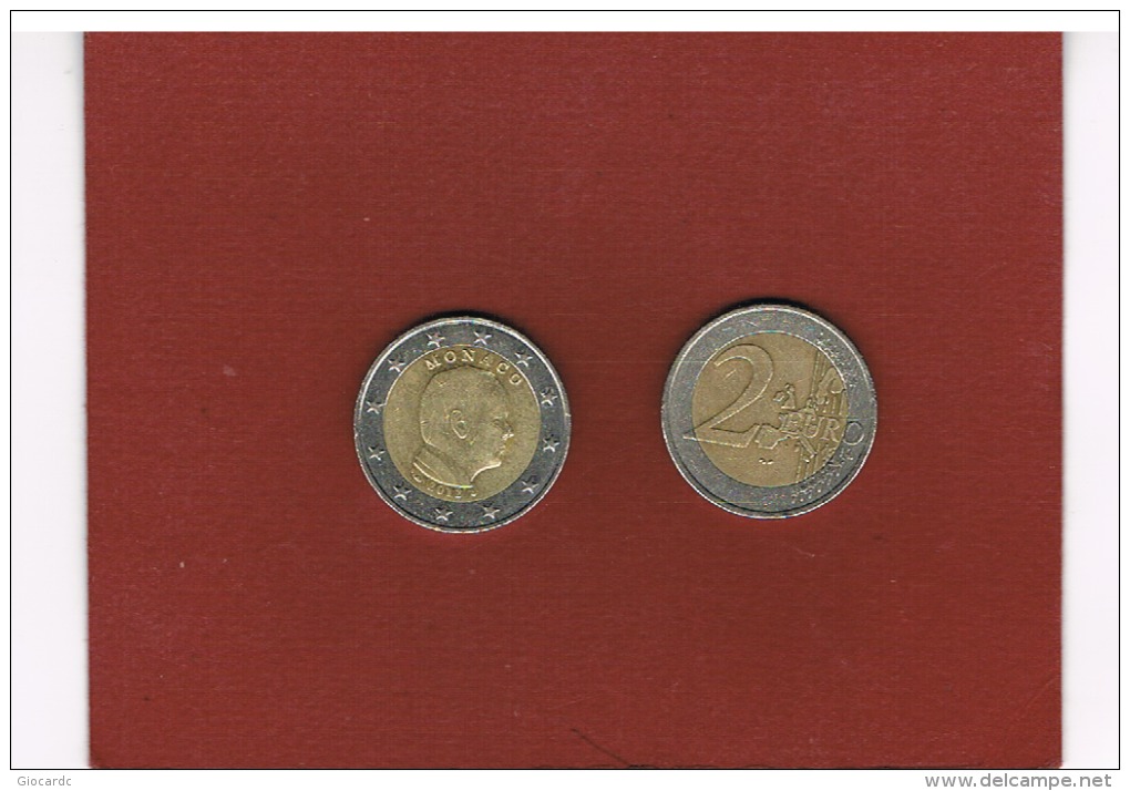 MONACO - 2012 -   2 EURO - CIRCULED BUT IN GOOD CONDITIONS - Monaco