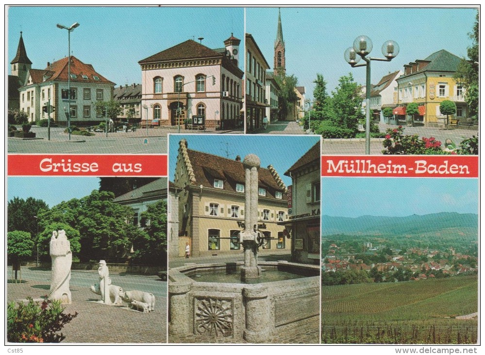 CPM - Grusse Auss Millheim-Baden Multivues - Müllheim