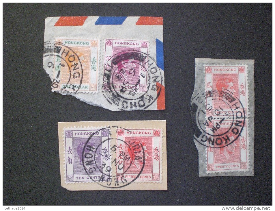 STAMPS &#x9999;&#x6E2F; HONG KONG  1946 -1952 King George VI 茅根 中國 - Cartas & Documentos
