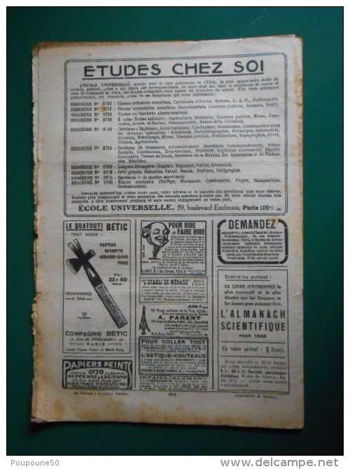1925 SYSTEME D le journal du débrouillard n:39 dessin de DERFLA  pour contruire unr petite turbine a eau   imp. à SCEAUX