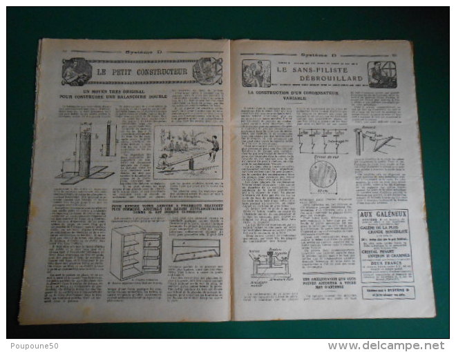 1925 SYSTEME D Le Journal Du Débrouillard N: 48  Quelques Principes Pour Faire Soi-même Une Couveuse  Imp. Sceaux - Autres & Non Classés