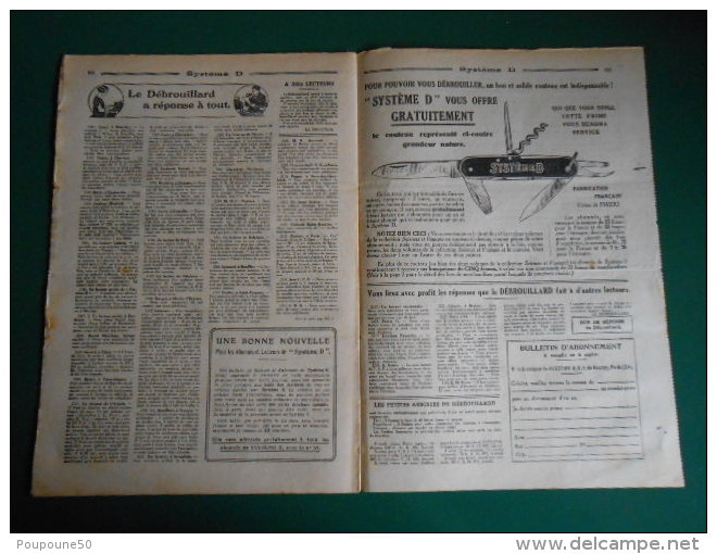 1925 SYSTEME D le journal du débrouillard n: 48  quelques principes pour faire soi-même une Couveuse  imp. sceaux