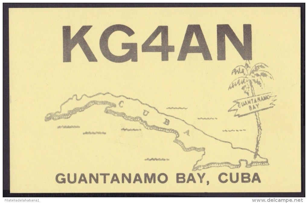 POS-71 CUBA 1981 CUBA GUANTANAMO BAY MILITAR  STATION POSTCARD OF RADIO - Other & Unclassified