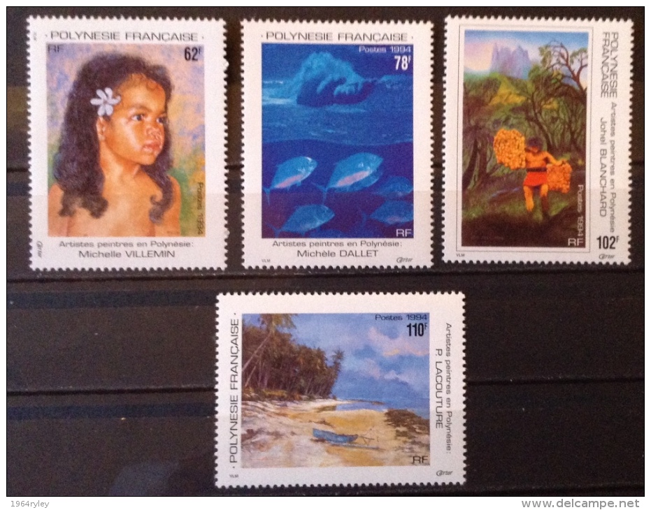 French Polynesia  MNH ** 1994  - # 468/471 - Unused Stamps