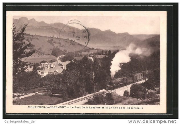 CPA Monestier-de-Clermont, Le Pont De La Lauzière Et La Chaîne De La Moucherolle - Autres & Non Classés