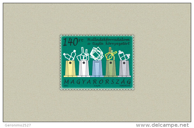 HUNGARY 2005 CULTURE Tradition WASTE SEPARATION - Fine Set MNH - Unused Stamps