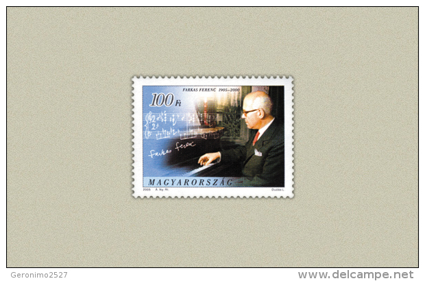 HUNGARY 2005 EVENTS 100 Years From The Birth Of FERENC FARKAS - Fine Set MNH - Unused Stamps