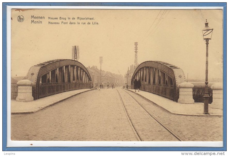 BELGIQUE -- MEENIN --  Nouveau Pont Dans La Rue De Lille - Menen