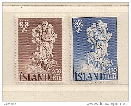 ISLANDE  ( EUIS - 134 )  1960  N° YVERT ET TELLIER     N° 299/300   N** - Neufs