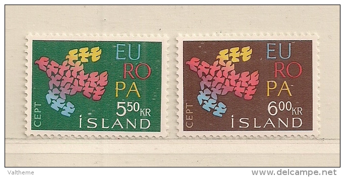 ISLANDE  ( EUIS - 135 )  1960  N° YVERT ET TELLIER     N° 311/312   N** - Neufs