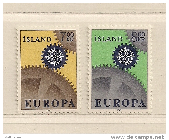 ISLANDE  ( EUIS - 140 )  1967  N° YVERT ET TELLIER     N° 364/365   N** - Unused Stamps