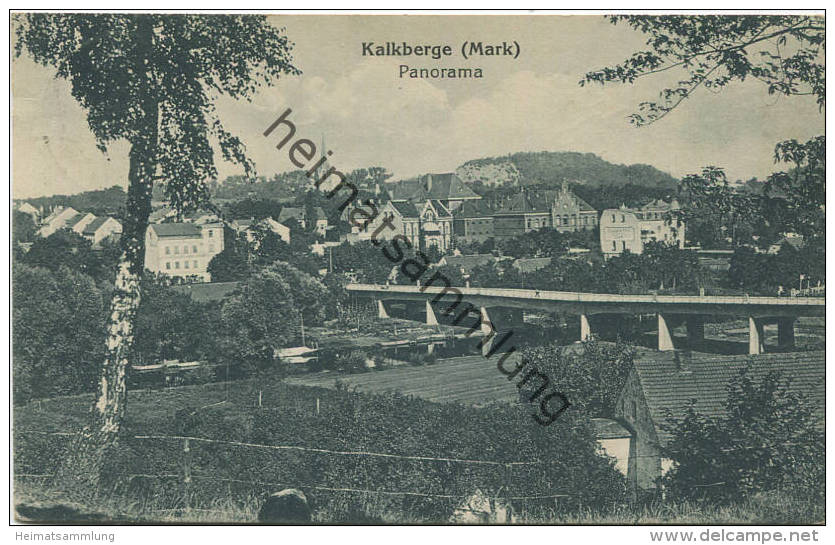 Kalkberge - Panorama - Verlag J. Goldiner Berlin Gel. 1925 - Ruedersdorf