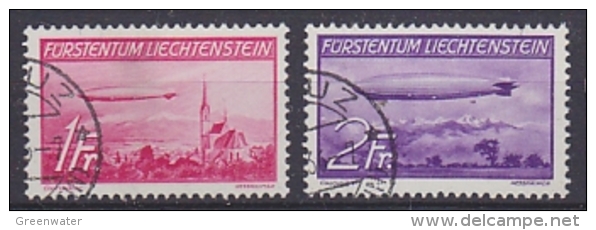 Liechtenstein 1936 Zeppelin I 2v Used (25082) - Gebruikt