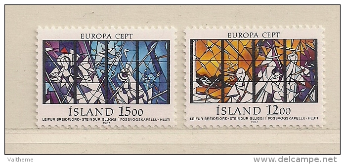 ISLANDE  ( EUIS - 161 )  1987  N° YVERT ET TELLIER     N° 618/619     N** - Unused Stamps