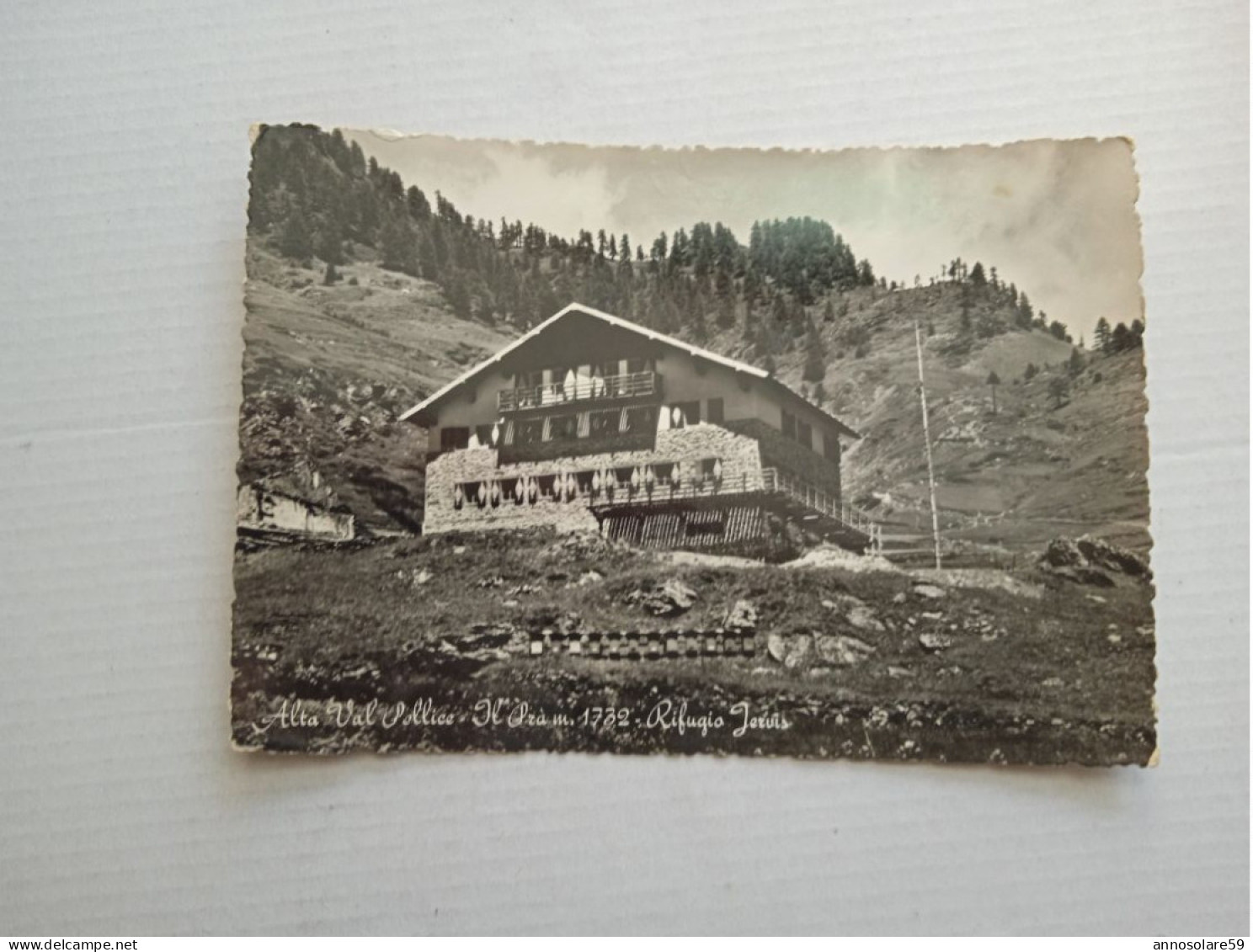 CARTOLINE: ALTA VAL PELLICE - IL PRA' M.1732 - RIFUGIO JERVIS - VIAGGIATA - F/G - B/N - LEGGI - Collezioni & Lotti