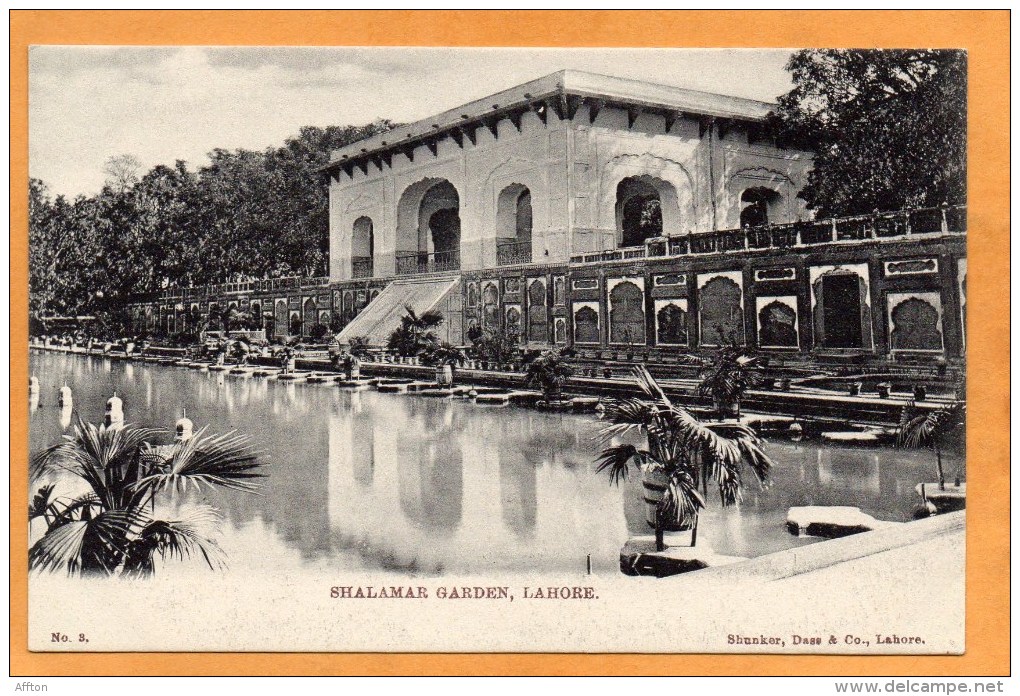 Lahore Pakistan 1905 Postcard - Pakistan