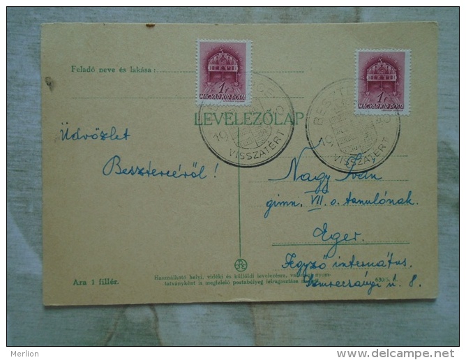 Hungary-  Beszterce  Visszatért 1940    D131736 - Lettres & Documents