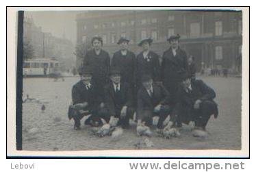 Carte-photo De Personnes De SENEFFE Ayant Assisté à La Coupe GORDON BENETT à LIEGE Le 11/09/1938 - Seneffe