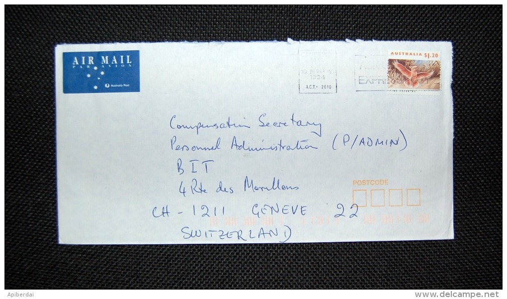 Australie - Lettre Avec Timbre De 1993 Et  Oblitération (cancellation) De 1994 - Storia Postale