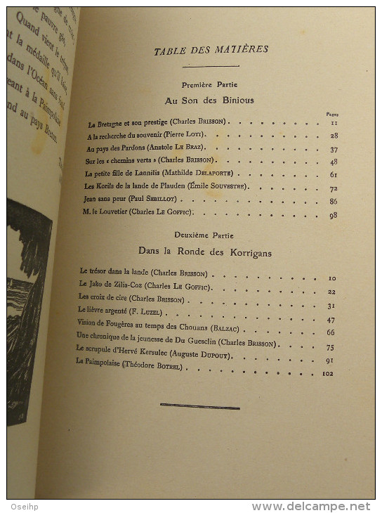 ARMOR TERRE de LEGENDE Illustrations E. Daubé J. Druet Editions Paul Duval - Bretagne Bombarde Ste Anne d'Auray