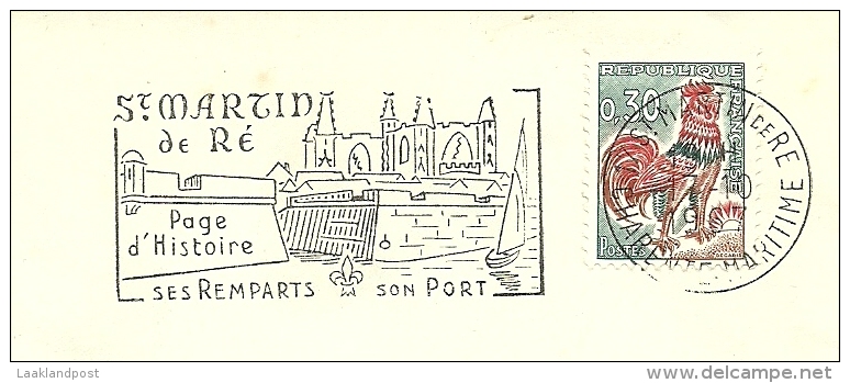 Cover Flamme Meter St. Martin De Re Page D'histoire Ses Remparts Son Port - Kastelen