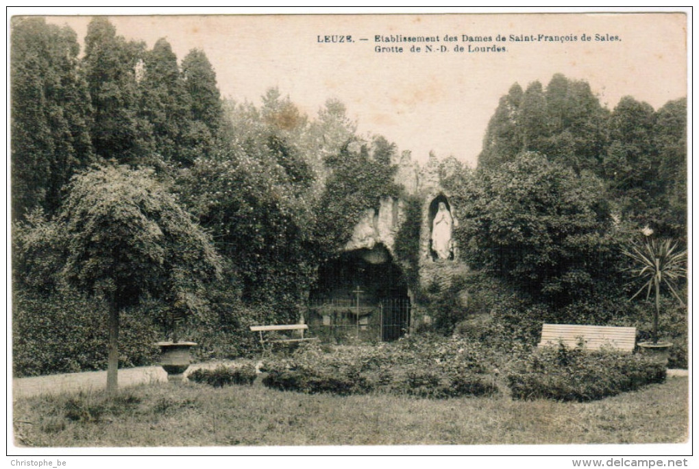 Leuze Etablissement Des Dames De Saint François De Sales, Grotte De N.D. De Lourdes (pk24085) - Leuze-en-Hainaut