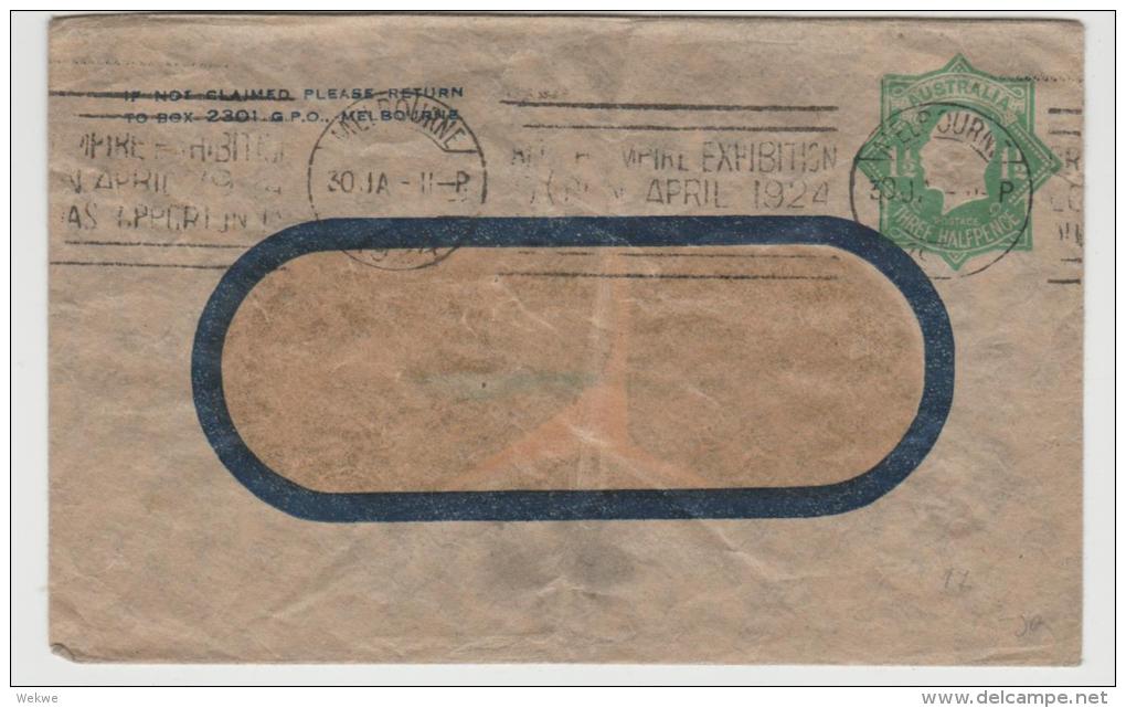 Aus326 / Henry Berry, Private Firmenganzsache, Melbourne 1920 (octagonal) - Enteros Postales