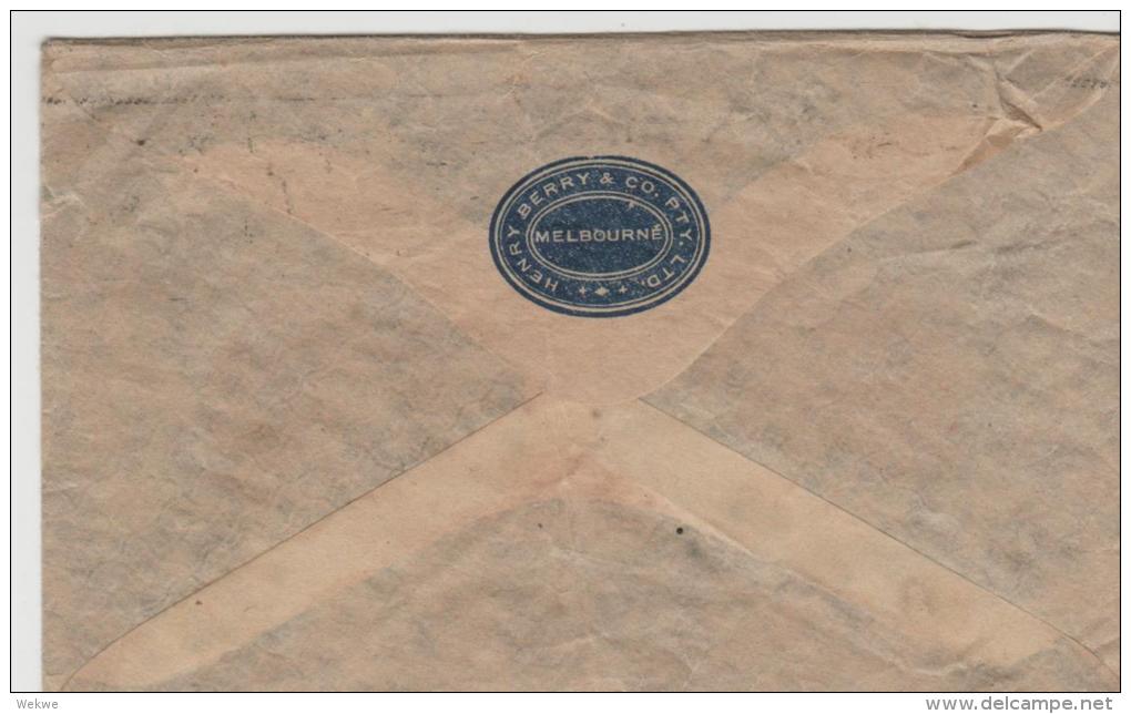 Aus326 / Henry Berry, Private Firmenganzsache, Melbourne 1920 (octagonal) - Enteros Postales