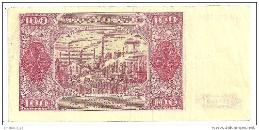 Poland 100 Zlotych 1948 .H. - Polen