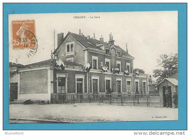 CPA La Gare De CHAGNY 71 - Chagny