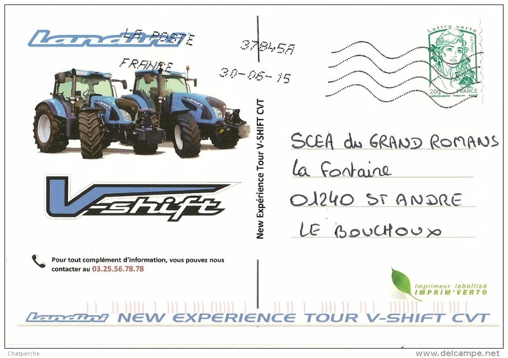 AGRICULTURE TRACTEUR  LANDINI  CARTE INVITATION  ETS MUZY 01400 CONDEISSIAT - Autres & Non Classés