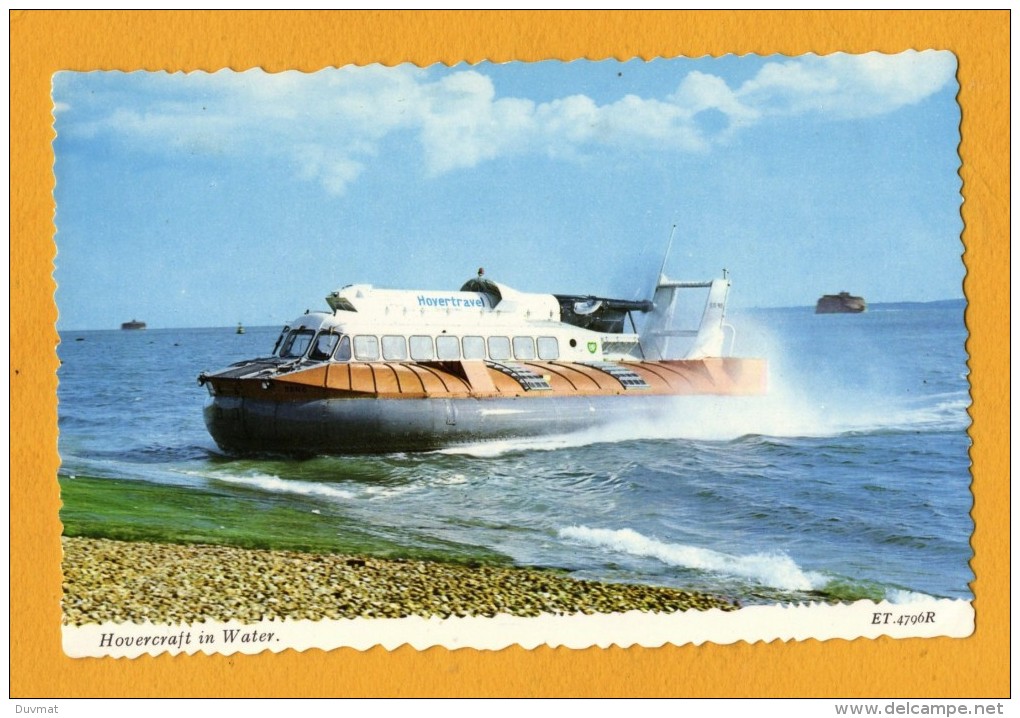 Hovercraft Aeeroglisseur Compgnie Hovertravel Isle Of Wight - Aéroglisseurs