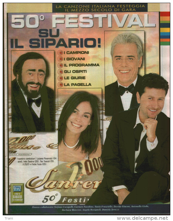50° FESTIVAL DI SANREMO - 2000 - Música