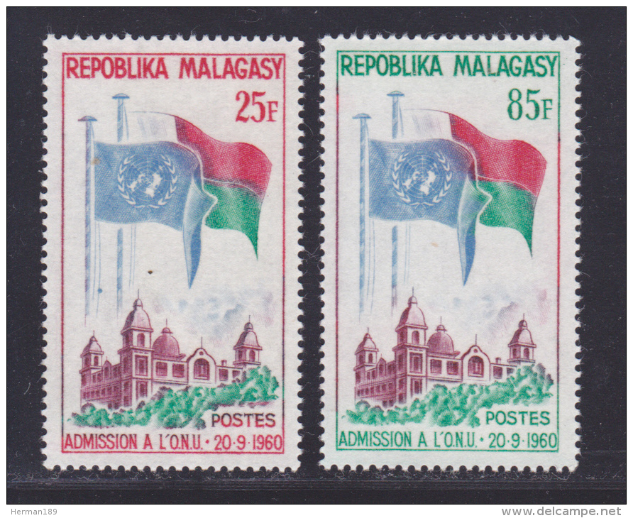 MADAGASCAR N°  362 &amp; 363 ** MNH Neufs Sans Charnière, TB  (D286) - Madagaskar (1960-...)