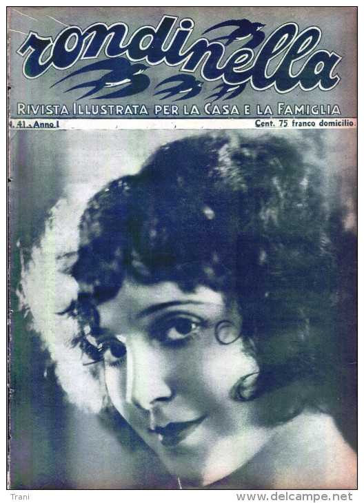 RONDINELLA - RIVISTA DE 1935 - N. 41 - Casa, Giardino, Cucina