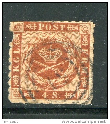 DANEMARK- Y&T N°10- Oblitéré, Percé En Ligne. Belle Cote!!! - Used Stamps