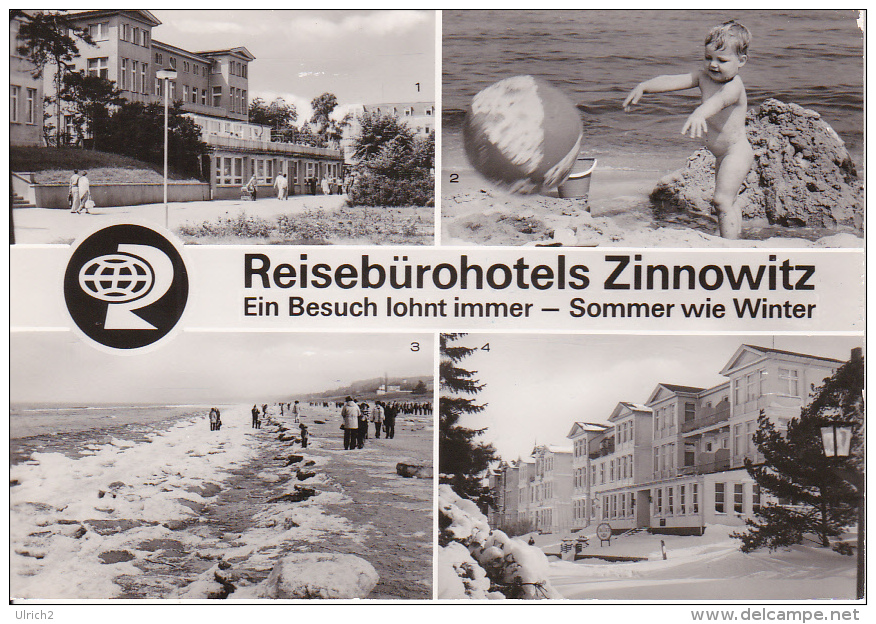 AK Reisebürohotels Zinnowitz - Mehrbildkarte - Hotel Schmirgal Philipp Müller - 1987 (18261) - Zinnowitz