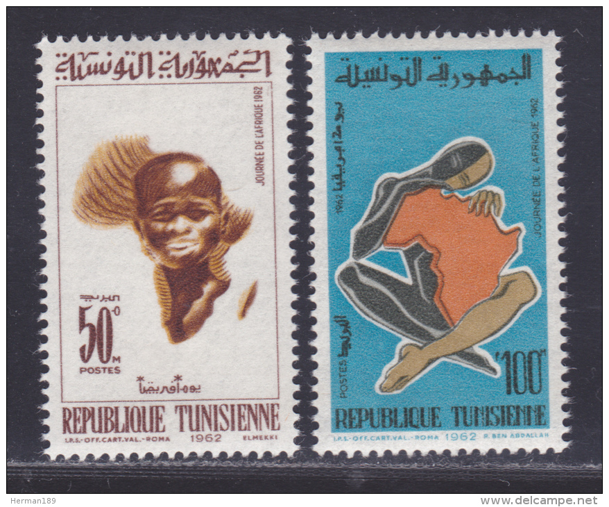 TUNISIE N°  548 & 549 ** MNH Neufs Sans Charnière, TB (D305) Journée De L'Afrique - 1962 - Tunisie (1956-...)