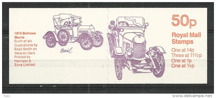 1981 MNH Booklet  50p Veteran Cars 6, Postfris - Booklets