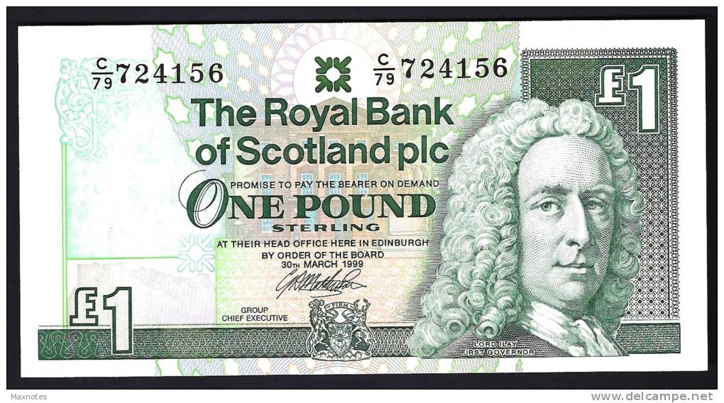 SCOZIA (SCOTLAND) : 1 Pound - 1999 - P360 - UNC - 1 Pound