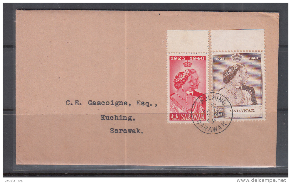 Sarawak 1948 Silver Wedding Cover - Sarawak (...-1963)