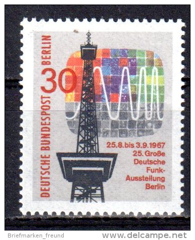 Berlin 1967 Mi. 309 ** Funkausstellung Postfrisch (br0198) - Ungebraucht