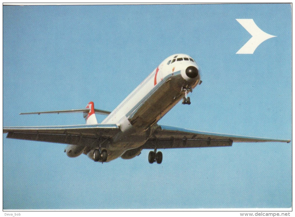 Aviation Postcard Austrian Airlines Douglas DC-9 Super 80 MD-80 Aircraft - 1946-....: Modern Tijdperk