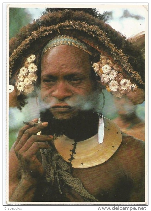 L3318 Papua New Guinea - Wigman From Koroba - Southern Highlands - Photo By M. Mackenzie / Viaggiata - Papoea-Nieuw-Guinea