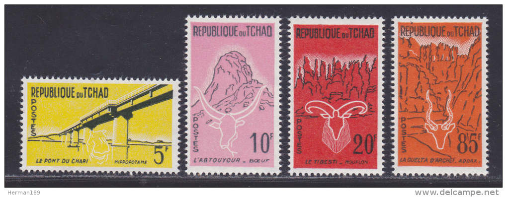 TCHAD N°   71,72,74,78 ** MNH Neufs Sans Charnière, TB  (D328) - Chad (1960-...)