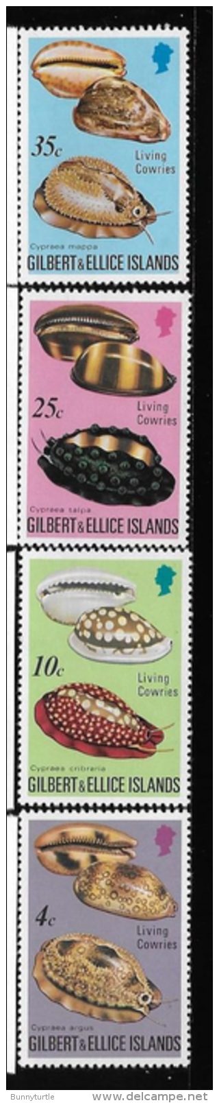 Gilbert &amp; Ellice Islands 1975 Living Cowries &amp; Empty Shells MNH - Gilbert & Ellice Islands (...-1979)