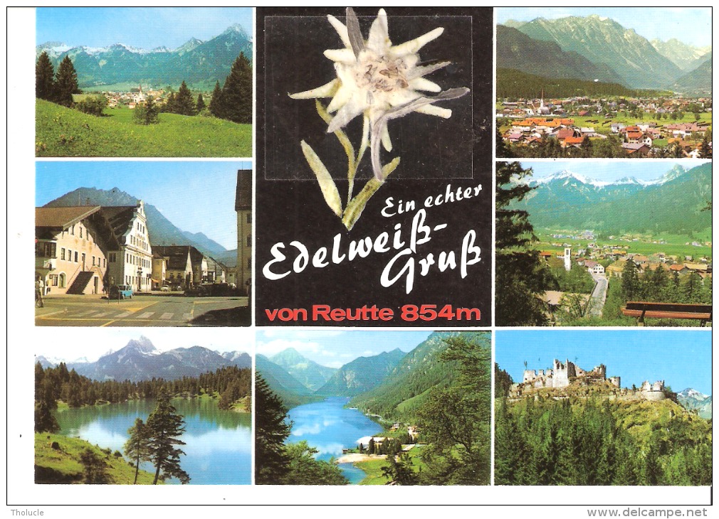 Autriche-Österreich-Tirol-Tyrol-Ein Echter Edelweiss Gruss Von Reutte Multiviews Panorama Lake Lac Strasse - Reutte
