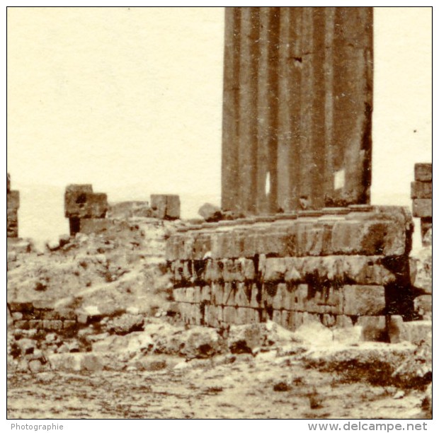 Moyen-Orient Proche Orient Liban Ruines De Baalbeck Ancienne Photo 1880 - Old (before 1900)