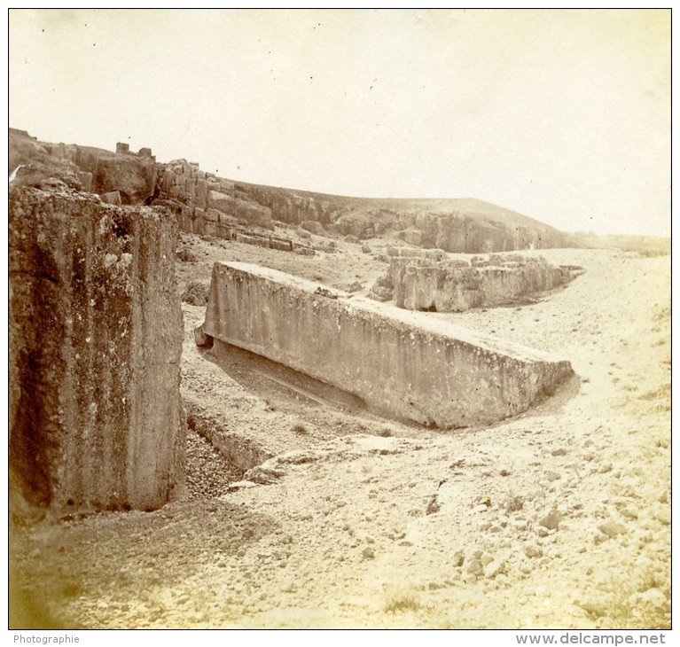 Moyen-Orient Proche Orient Liban Ruines De Baalbeck Ancienne Photo 1880 - Old (before 1900)